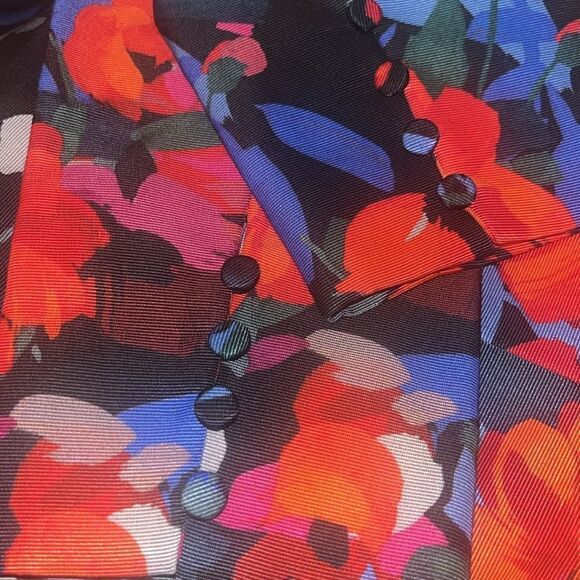 LELA ROSE Black Multi Open Neck Seamed Mini Dress Size 12 NWT $1590 - Picture 9 of 9